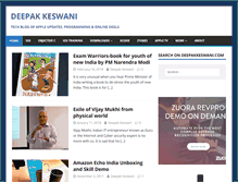 Tablet Screenshot of deepakkeswani.com